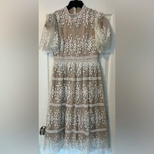 Ivy City SICILY DRESS WITH FLUTTER SLEEVES